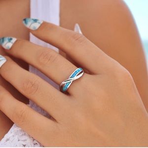 Opal Twist Adjustable Ring